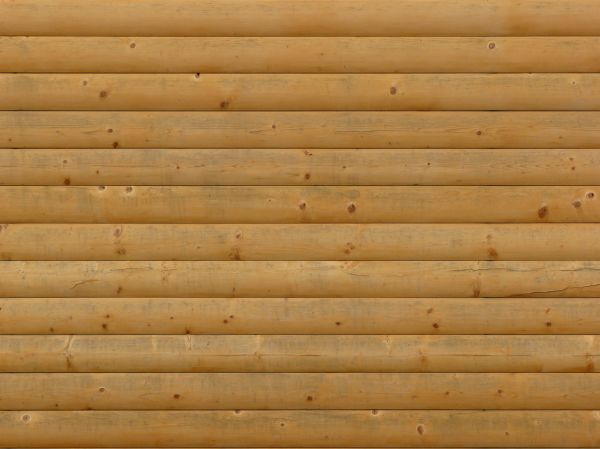 New smooth light brown planks set in horizontal direction.
